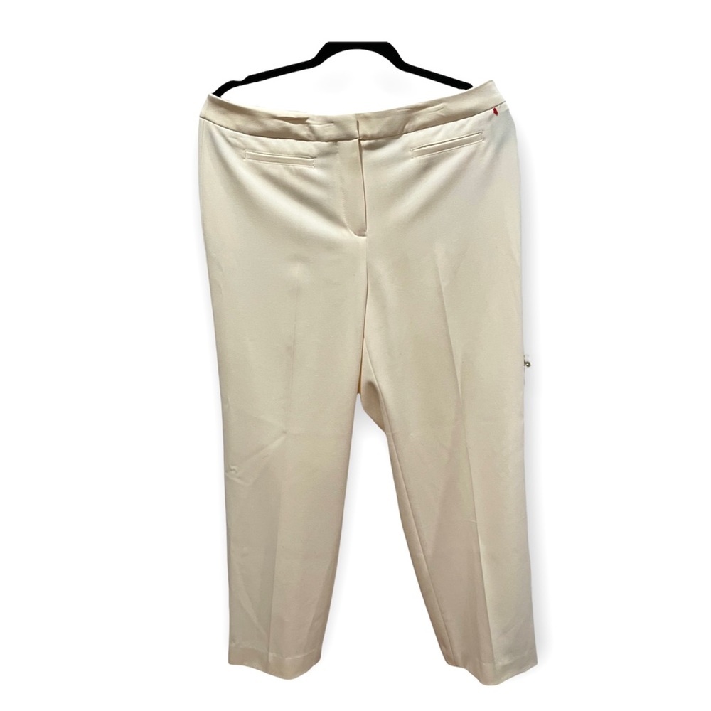 NWT Liz Claiborne Stretch Audra Women’s Ivory Pants Size Petite 12